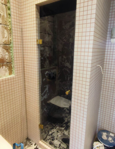 Drzwi Prysznicowe Wahadlowe Zlote