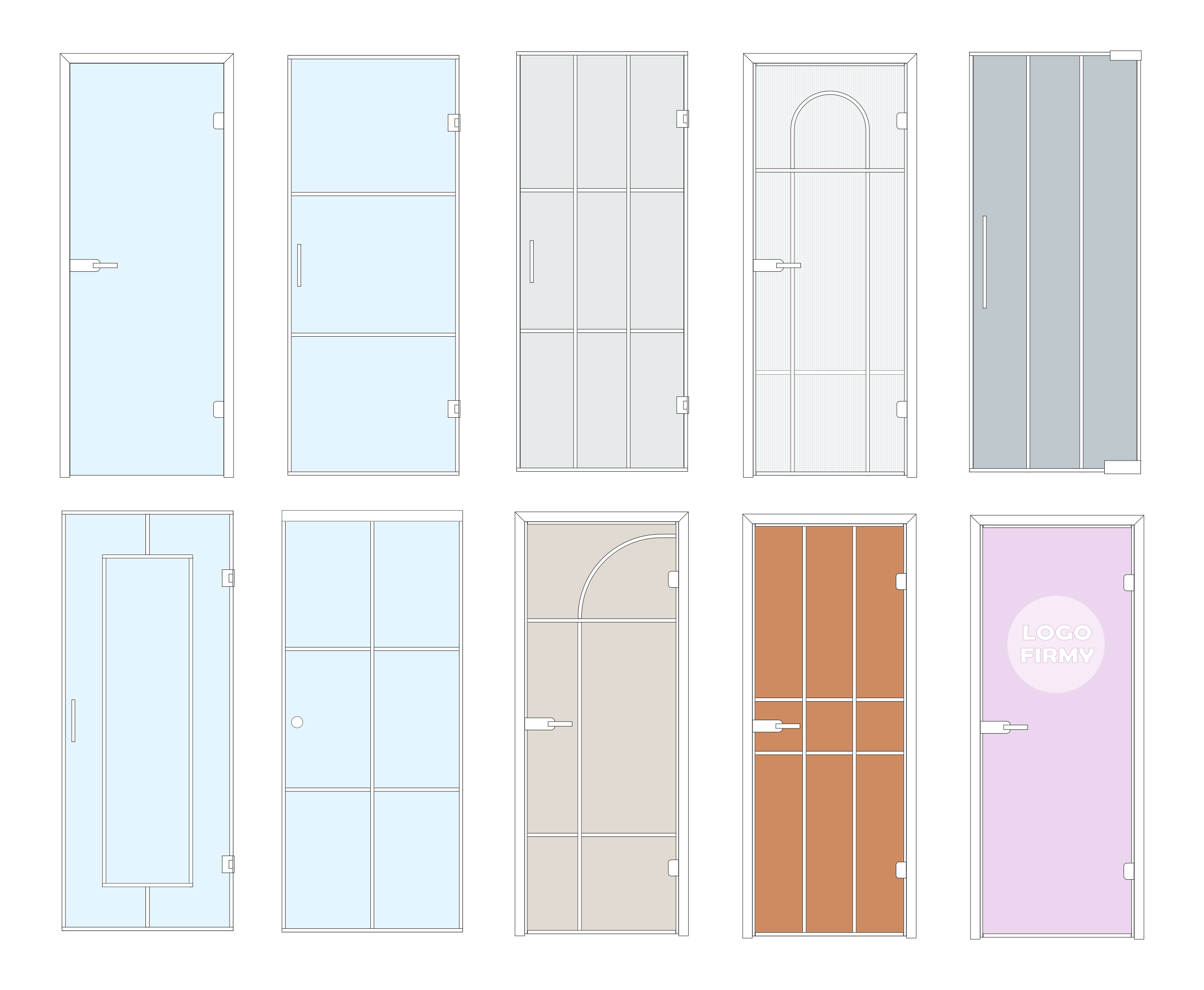 Drzwi Szklane Biale Projekt Inspiracje Mojeszklo