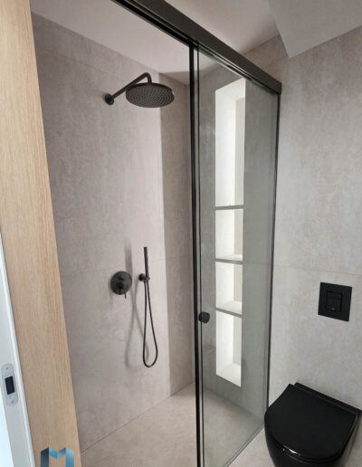 Kabina Przesuwna Gun Metal