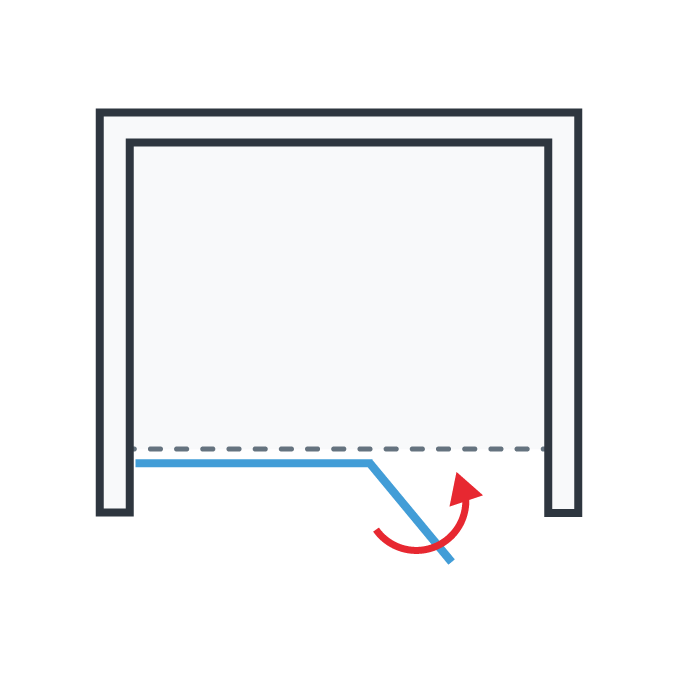 Kabina Walkin Z Ruchomym Skrzydlem Rzut Kabina Walkin Z Ruchomym Skrzydlem Rzut