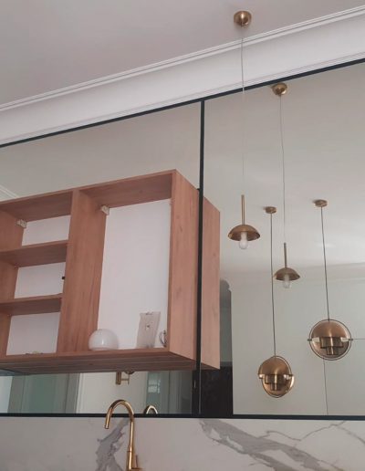 Lustro Loft Ze Szprosami Czarne