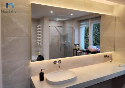 Lustro Prostokatne Z Poswiata Led Do Lazienki