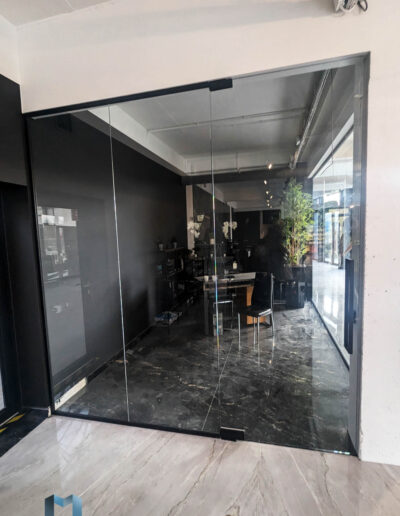 Nowoczesna ścianka Szklana Do Biura