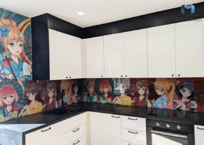 Panel Szklany Do Kuchni Z Grafika Anime