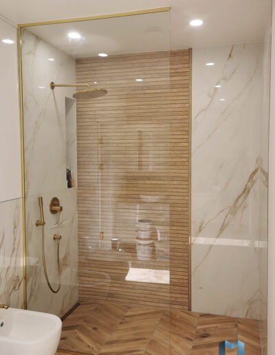 Prysznic Walk In Zloto