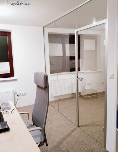 Sciana Szklana Do Biura Chrom