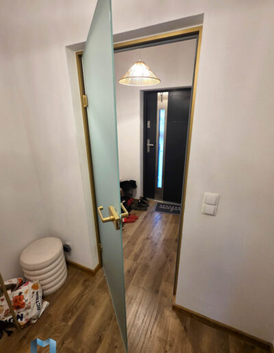 Szklane Drzwi Do Wiatrołapu Złote