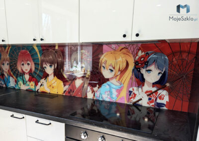 Szklane Panele Do Kuchni Anime
