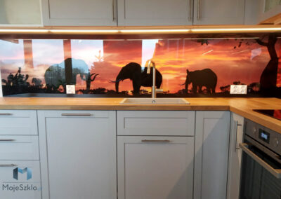 Szklo Do Kuchni Afrykanski Krajobraz