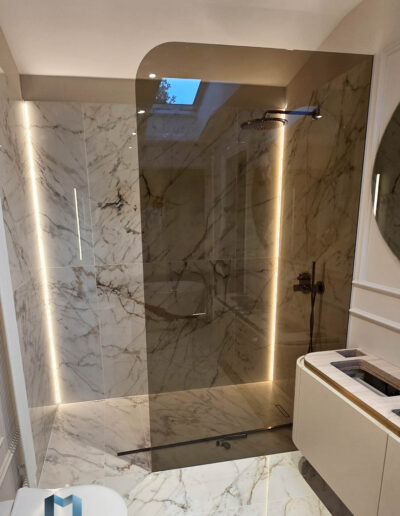 Szyba Prysznicowa Brazowa