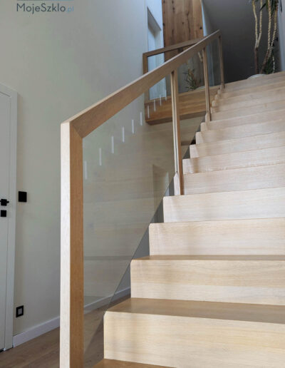 Balustrady Szklane Z Drewnem
