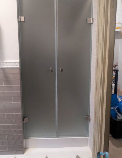 Drzwi Do Kabiny Prysznicowej Podwojne Mat Inox