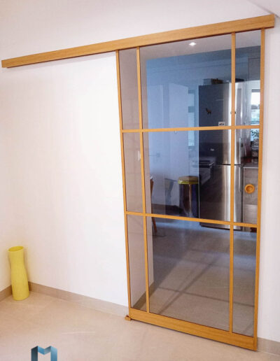 Drzwi Szklane W Drewnianej Ramie Na Wymiar