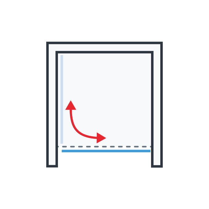Kabina Wnekowa Przesuwno Skladana Rzut