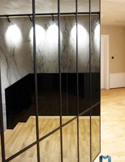 Lustro Czarne Loft​