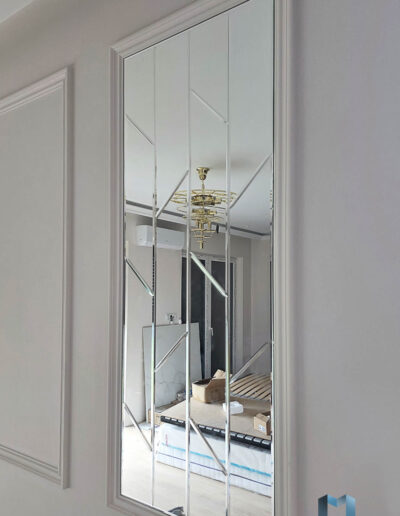 Lustro Fazowane Na Sciane Glamour