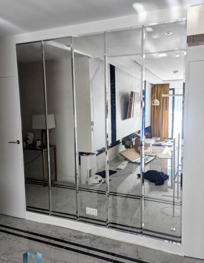 Lustro Glamour Srebrne Na Wymiar​