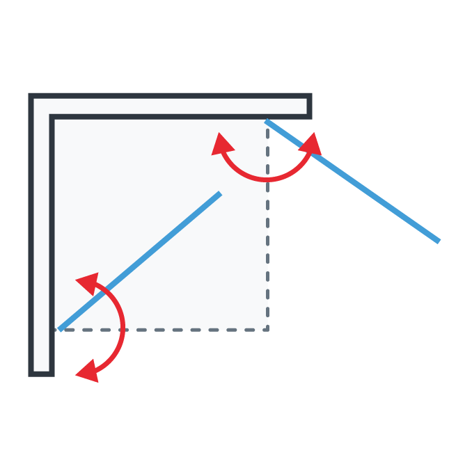 Rzut Kabiny Dwuskrzydlowej Rzut Kabiny Dwuskrzydlowej